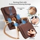 thumbnail image 2 of Full massage function-Air pressure-Comfortable Relax Rocking Chair, Lounge Chair Relax Chair with Cotton Fabric Cushion Brown, 2 of 3