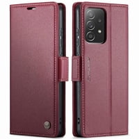 Caseme Tipo Cartera Samsung Galaxy A52 4G/5G Con Cierre Magnético, Rfid, Tarjetero, Soporte, Carga Inalámbrica