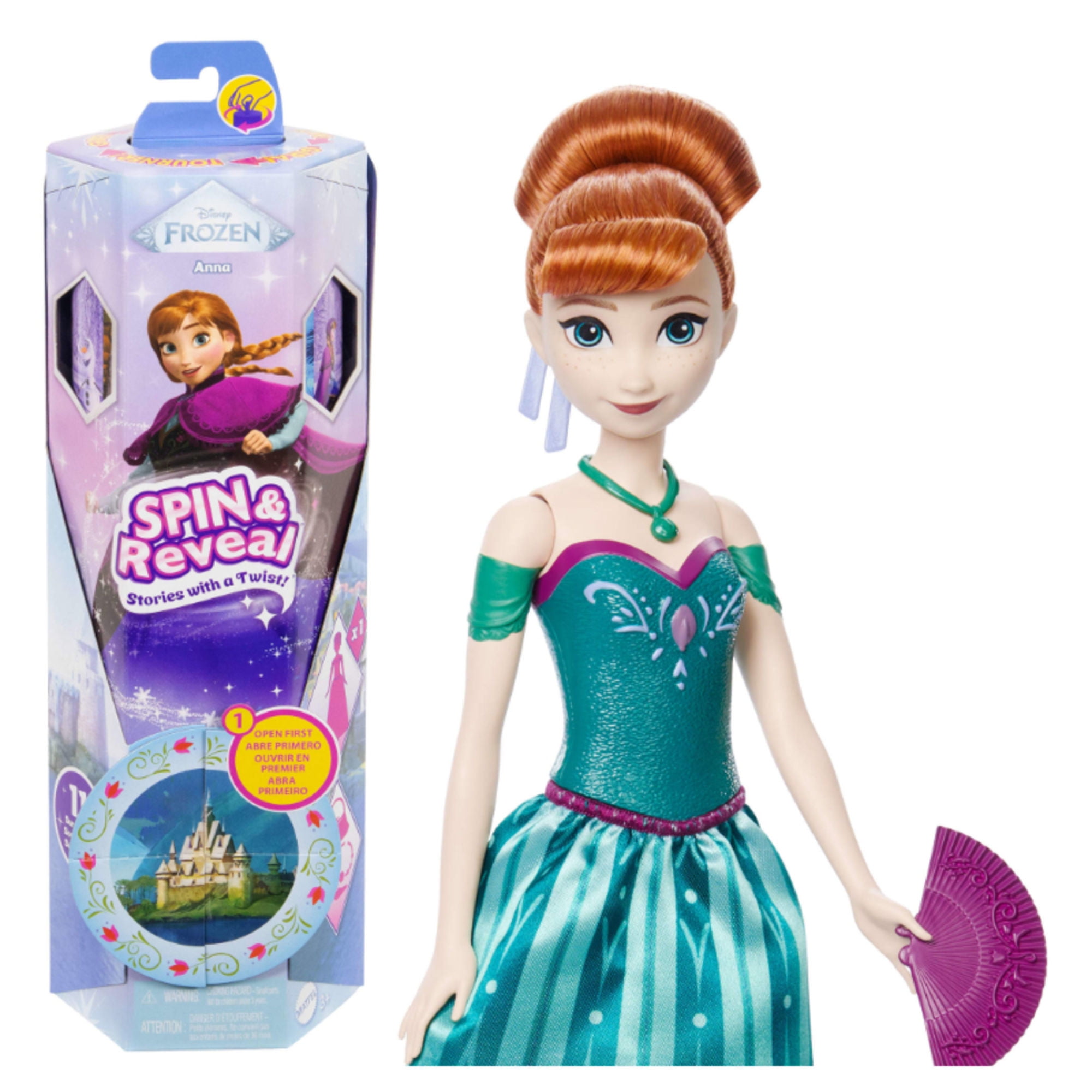 Disney Frozen Muñeca Spin Reveal Anna