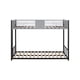 thumbnail image 3 of Metal Twin over Twin Bunk Bed with Vent Board/ Heavy-duty Sturdy Metal/ Noise Reduced/ Safety Guardrail/ CPC Certified, 3 of 3