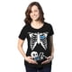 thumbnail image 1 of Camisa de maternidad Crazy Dog Camisetas Halloween Skeleton 3XL, 1 of 9