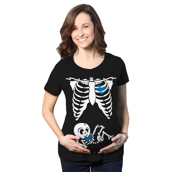Camisa de maternidad Crazy Dog Camisetas Halloween Skeleton 3XL