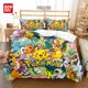 thumbnail image 1 of Popular Pokemon Pikachu Duvet Cover Pillowcase Bedding Set Double Twin Full Queen King Adult Kids Bedclothes Quilt Cover Gift Bed Sheets, 1 of 5