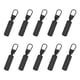 thumbnail image 4 of 10x Cabezas De Cremallera De Metal Sujetadores Tiradores De Cremallera Para Chaquetas Ropa Equipaje Negro, 4 of 5