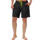 thumbnail image 1 of Pantalones Cortos de Natación con Cintura de Cordón y Forro de Malla para Hombre de INSPIRE CHIC para Vacaciones de Verano en la Playa 38 Negro, 1 of 6