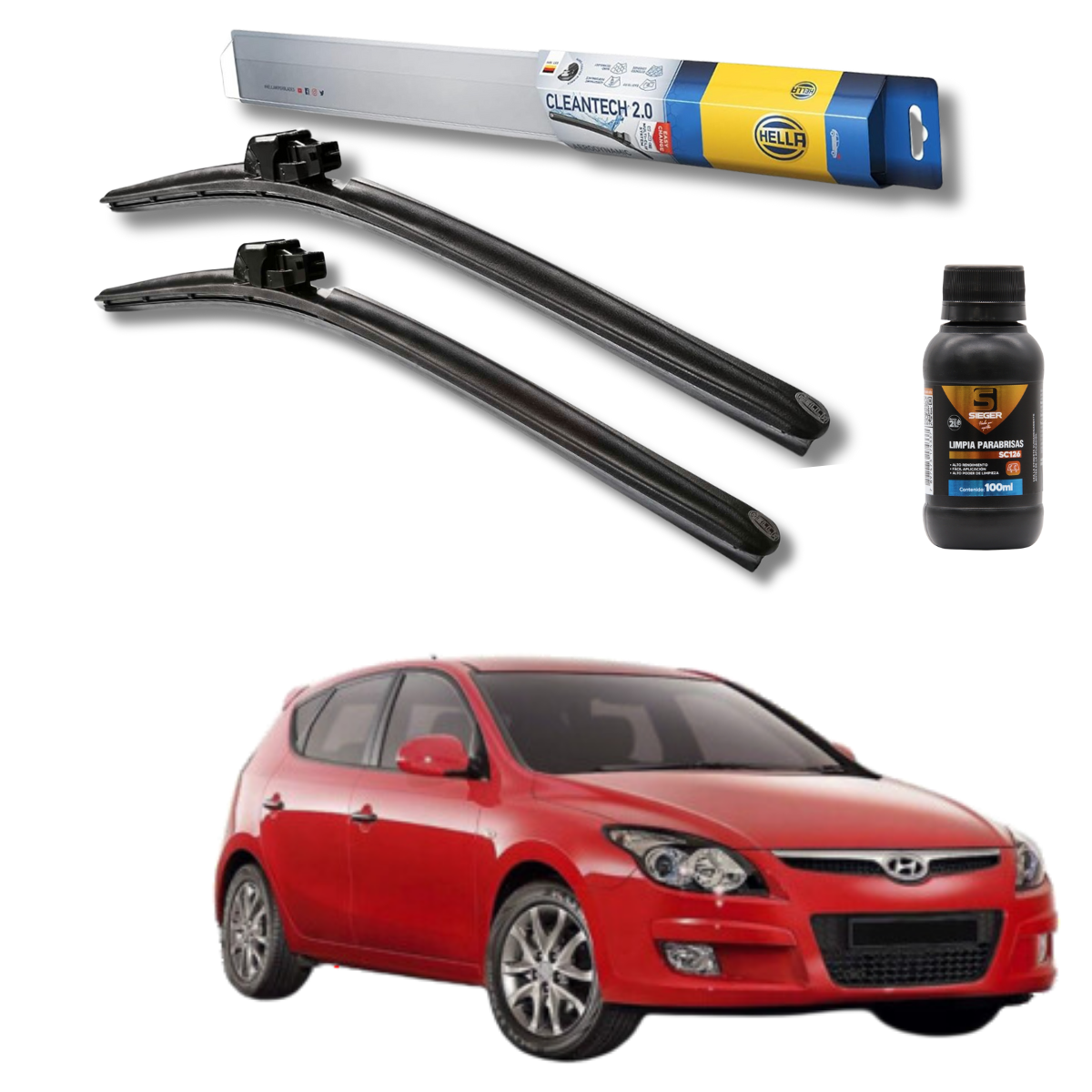 Plumillas Hella Cleantech Para Hyundai I30 2008-2012