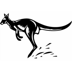 Rienda Libre Graphics - Decomural Kangaroo Australian Animals Ws-32724