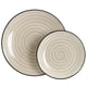 thumbnail image 3 of Juego de vajilla Elama Gia de gres, 24 piezas (crema), 3 of 7