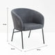 thumbnail image 4 of Sillón Arko de Terciopelo - Gris, 4 of 7