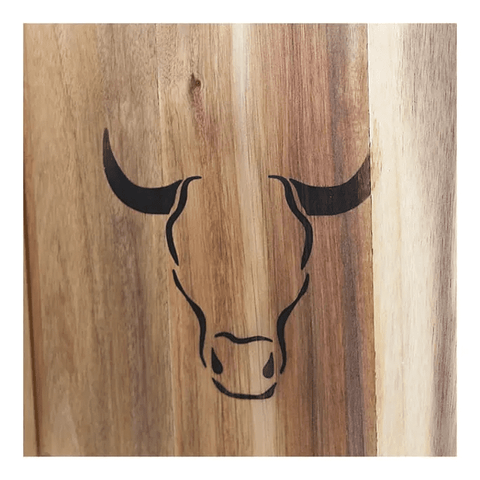 Genérico - Tabla Wayu 45x30cm Madera De Acacia Para Asados Bbq Parrilla 45x30 Marrón
