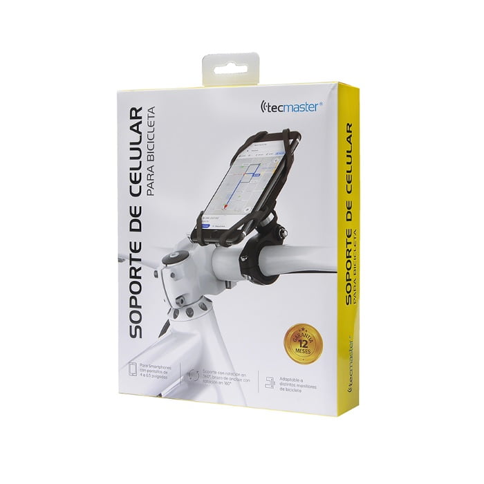 Tecmaster - Soporte De Celular Para Bicicleta