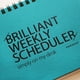 thumbnail image 2 of Bloc Planificador Semanal Brilliant 2021 Azul, 2 of 9
