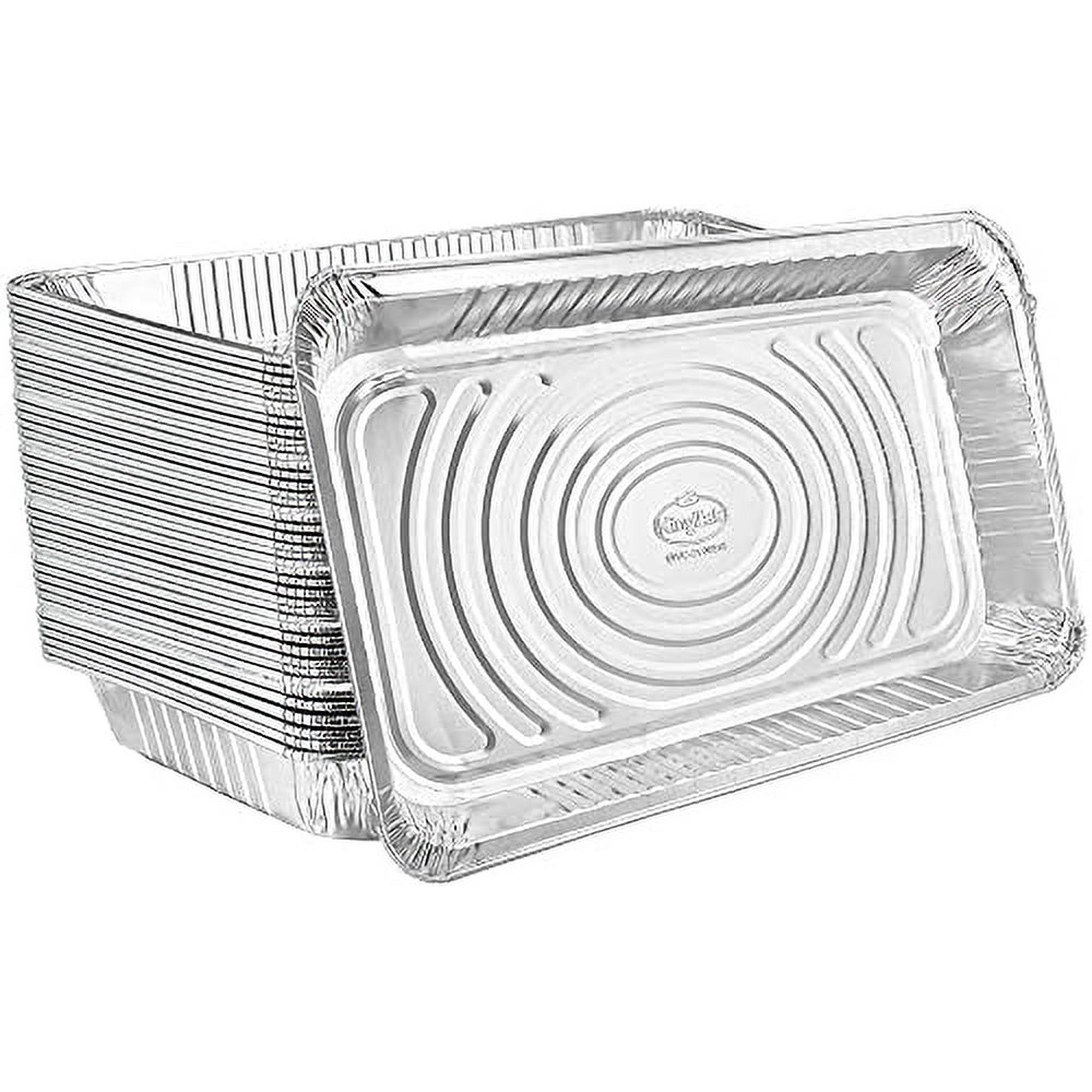 Nicole Home Collection - Bandejas De Aluminio Nicole Home 53 X 33 Cm, Grandes, Desechables, Paquete De 100