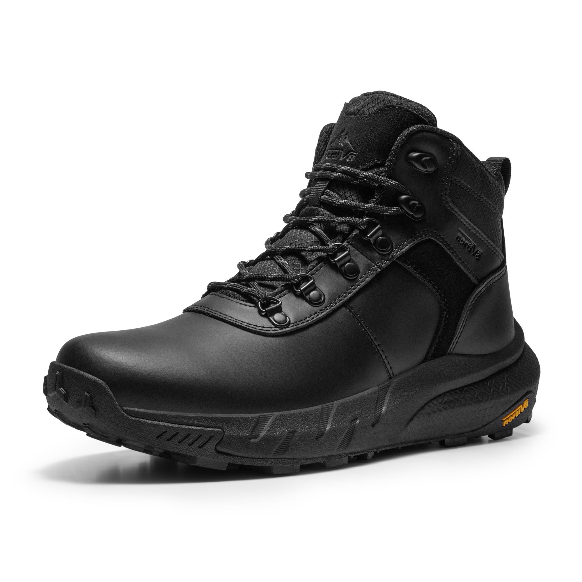 Botas De Senderismo Nortiv 8 Nmumhb2505 Impermeables De Cuero Para Hombre, Negras 9