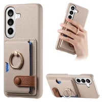 Funda Foxdock Para Samsung Galaxy S26 Pro Protección Antigolpes, Función De Soporte, Con Anillo Y Cartera Magnética-Caqui