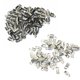 thumbnail image 1 of 200Pcs plegable abrazadera broches clip conector termina cable para joyas de cuero DIY, 1 of 3
