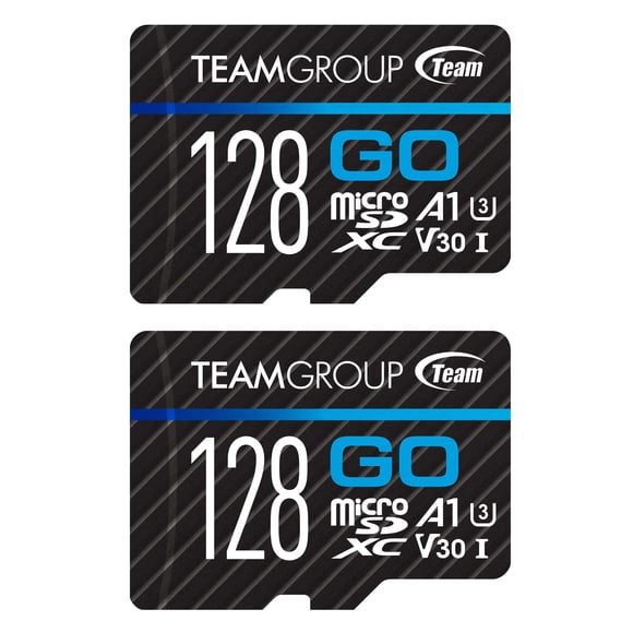 Tarjeta de memoria TEAMGROUP GO Card 128GB x 2 Micro SDXC UHS-I U3 V30