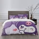 thumbnail image 1 of Kuromi Bedding Sets Bed Cartoon Duvet Cover Lightweight 3 Piece Bet Sets for Kids Boys Girls, 1 of 5
