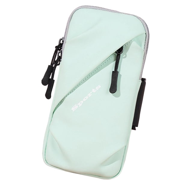 Brazalete Para Teléfono Bolsa Soporte Para Teléfono Móvil Pulsera Para Teléfono Para Correr Deporte Caminar Verde Claro