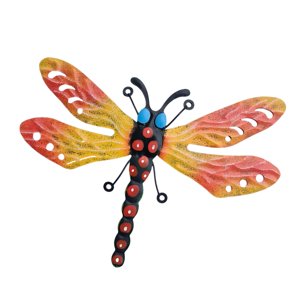 Magideal - Arte De La Pared Decoración De Moderna, Adorno Decorativo Colgante De Pared De Metal, Estatua De Animal, Hogar, Dormitorio, Patio, Jardín Int Amarillo