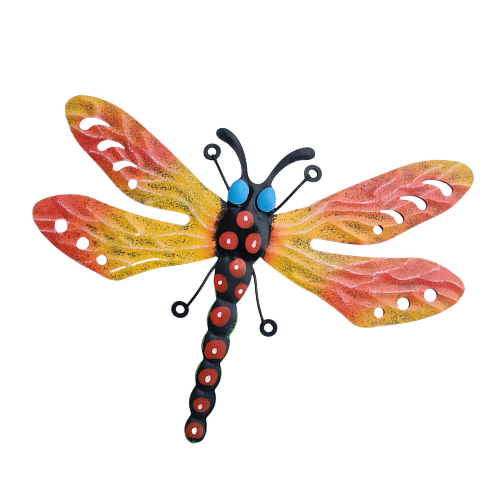 Magideal - Arte De La Pared Decoración De Moderna, Adorno Decorativo Colgante De Pared De Metal, Estatua De Animal, Hogar, Dormitorio, Patio, Jardín Int Amarillo