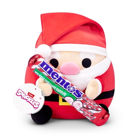 Snackles De Peluche Para Navidad, Papá Noel Y Mentos, 35 Cm, Zuru