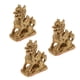 thumbnail image 4 of 3xpure Cobre Latón Feng Shui Riqueza Kylin Bestia Estatua Amueblado Ornamento, 4 of 5