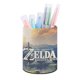 thumbnail image 1 of La Leyenda de Link Aliento-theme Cylinder Pen Holder Pencil Organizer with Flannel Lining PVC Leather Material Cardboard Base for study work 10*8CM, 1 of 6