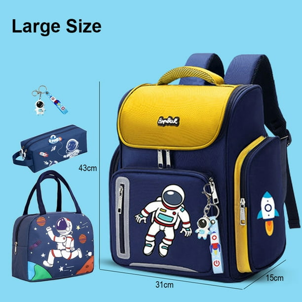 Astronaut Backpack Boy Schoolbag Set for Boys Elementary Student School Bags for Children Waterproof Kids Bookbag Mochilas