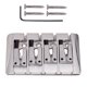 thumbnail image 1 of Pieza Trasera De Puente De Montura De Guitarra Plateada Para Piezas De Bajo Eléctrico De 4 Cuerdas, 1 of 3
