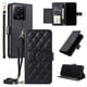 thumbnail image 5 of Funda tipo billetera FOXDOCK para Xiaomi 13T Pro – Tapa abatible con correa para mujer, 5 of 5