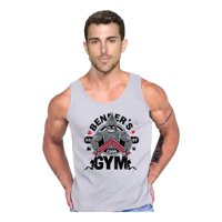 Persodesign - Polera Diseño Robot Gym Ben Musculosa Tank Gym Talla Xl Gris Hombre