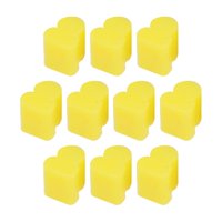 Bothyi - 10X Alto Horns Almohadillas De Silicona Tope Amortiguador Para Trompeta Tuba Bombardino De Latón 4 Mm Amarillo