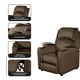 thumbnail image 3 of Sillón Bergere Reclinable Tela Café. Dakar, 3 of 7