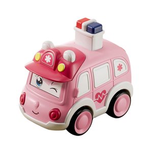 Magideal - Press And Go Cars Coche De Juguete Para Bebé, Bonito, Creativo, Regalos De Cumpleaños, Vehículos, Juguetes Educativos Para Edades Tempranas Para Niños Ambulancia