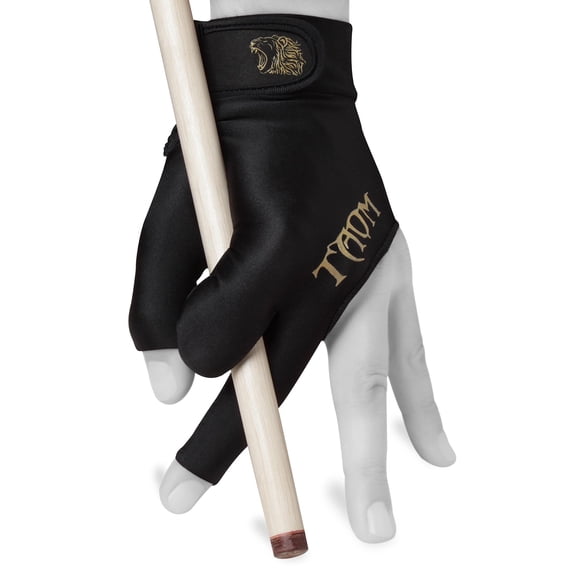 Guante de billar TAOM Midas talla grande para mano izquierda, negro