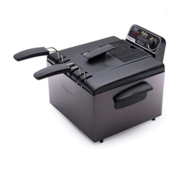 Freidora Presto 05489 Pro de acero inoxidable negro