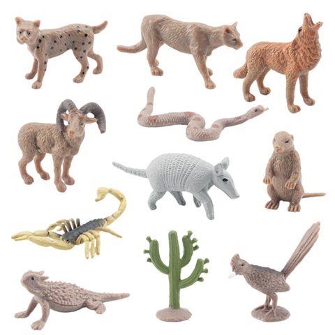 Bothyi - 11 Piezas Figuras De Animales Del Desierto Juguetes Figuras De Pvc Para Niños Juguete Educativo