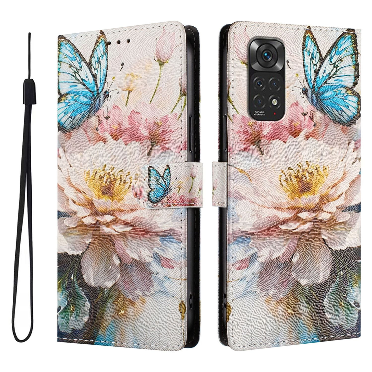 Foxdock Funda Tipo Cartera Para Xiaomi Redmi Note 11/11s 4g Con Soporte Y Correa – Diseño De Patrones Lindos
