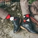 thumbnail image 5 of 5 pares de calcetines de vestir para hombre, de algodón peinado con estampado colorido y divertido., 5 of 7