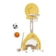 thumbnail image 2 of Juego De Aro De Baloncesto 3 En 1, Juguetes Deportivos Para Interiores Y Exteriores, Para Carnaval En El Patio, Amarillo, 2 of 5