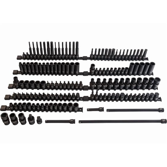 Juego de vasos Sunex Tools de 145 piezas, entrada de 3/8"