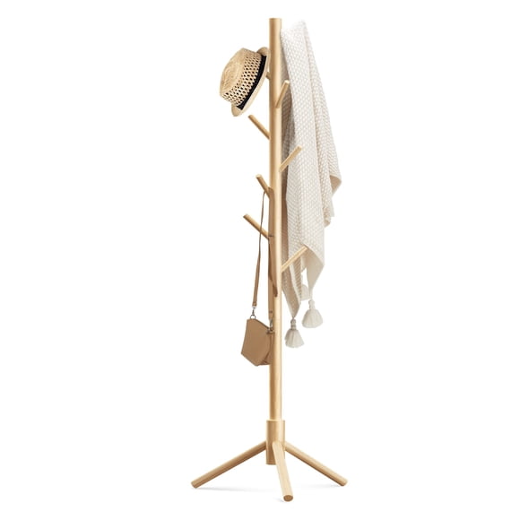 Perchero Haddockway de madera con 8 ganchos New Zealand P