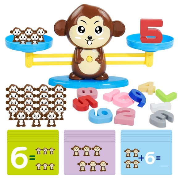 Balanza de juguete BAKAM Monkey con bloques para contar desde hace más de 3 años