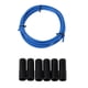 thumbnail image 5 of Cubierta De Cable De Tubo De Carcasa De Línea De Cable De Freno De Bicicleta Con Tapa De 6 Extremos Azul, 5 of 5