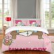 thumbnail image 1 of Pink my bunny melody anime cartoon bedding set Boys Girls kids cotton duvet cover and pillow cases-girls-3 pieces-Queen kawaii anime Bunny, 1 of 5