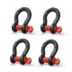 thumbnail image 1 of Shackle Kit Nilight, paquete de 4 unidades, capacidad de 2 toneladas, para coches, negro y rojo, 1 of 8