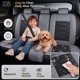 thumbnail image 4 of Fundas de Asiento OASIS AUTO Impermeables - Juego Completo en Diseño Deportivo Negro y Gris con Patrón de Panal, 4 of 9