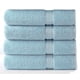 thumbnail image 1 of Toallas de baño COTTON CRAFT, paquete de 4 unidades, 76 x 137 cm, 580 g/m², color azul claro, 1 of 9