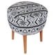 thumbnail image 2 of Pouf Bird Cayec Blanco Negro Estampado 35x35x45 cm, 2 of 3